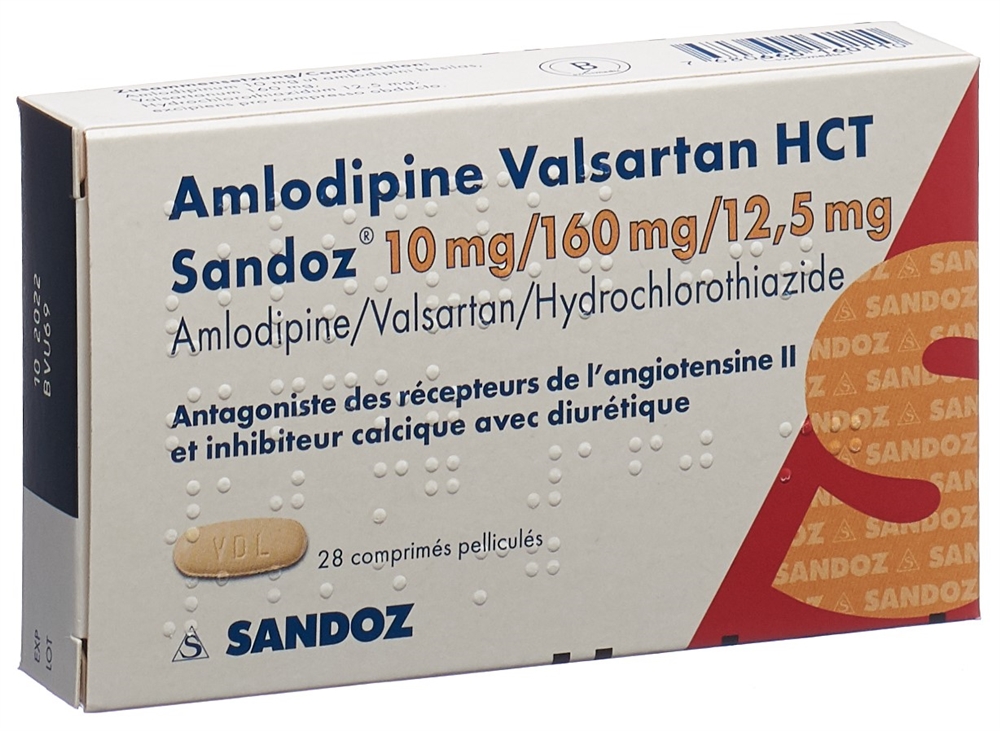 Amlodipin Valsartan HCT Sandoz HCT Sandoz, Bild 2 von 2