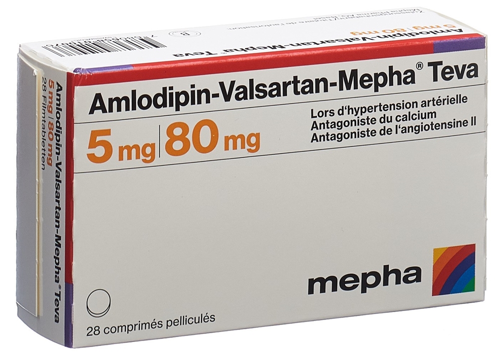 AMLODIPINE VALSARTAN Mepha Teva, image 2 sur 2