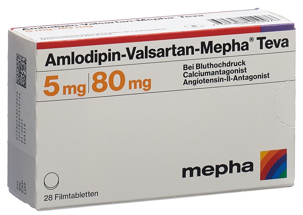 AMLODIPINE VALSARTAN Mepha Teva, image principale