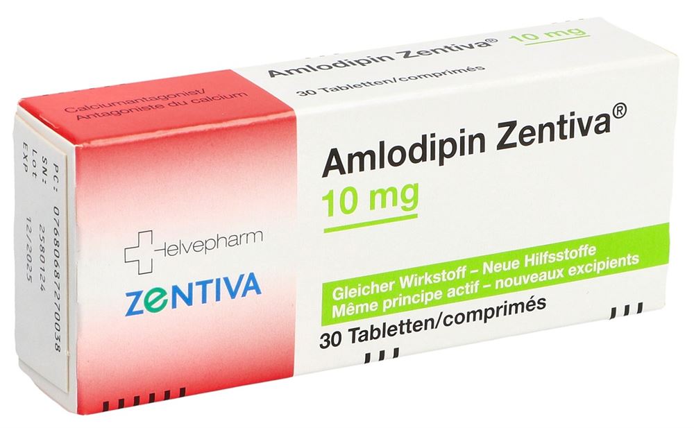 AMLODIPINE Zentiva 10 mg, Hauptbild