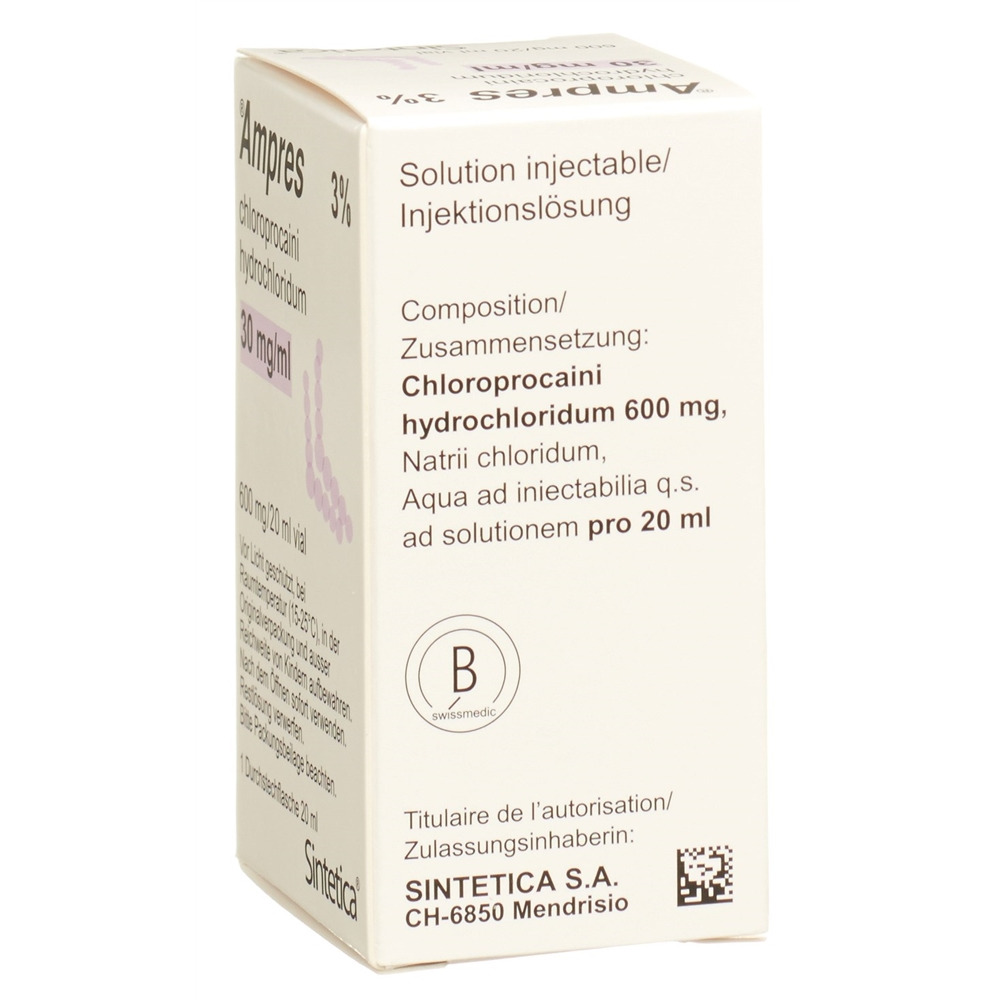 Ampres sol inj 30 mg/ml flac 20 ml, image 2 sur 2