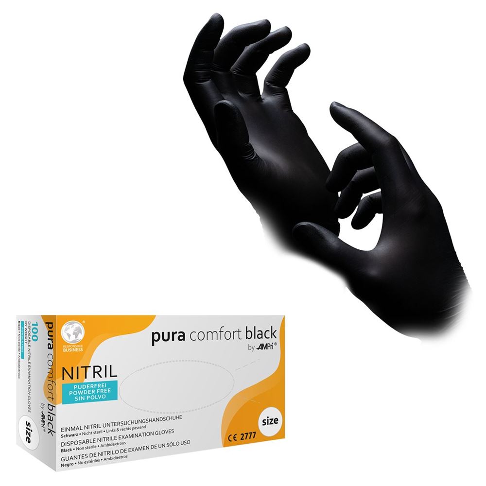 AMPRI Gants en nitrile jetables Pura Comfort, image 3 sur 3