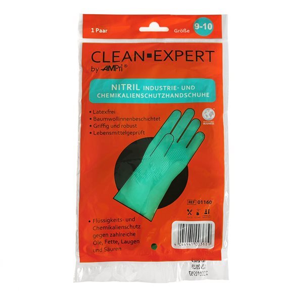 AMPRI Gants en nitrile réutilisables Clean Expert