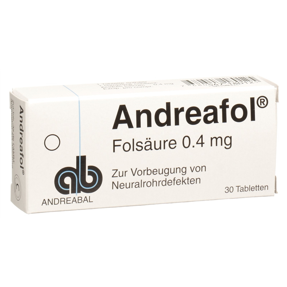 ANDREAFOL cpr 0.4 mg blist 30 pce