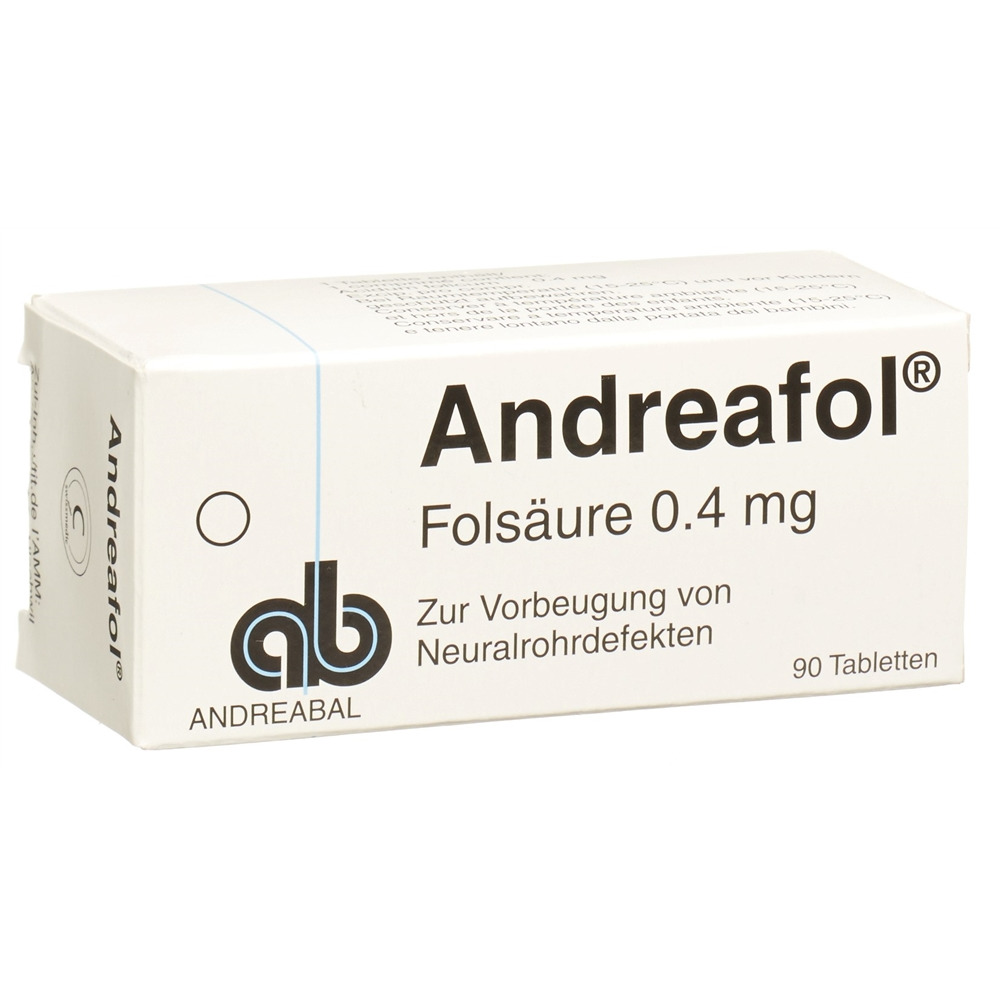 ANDREAFOL Tabl 0.4 mg Blist 90 Stk