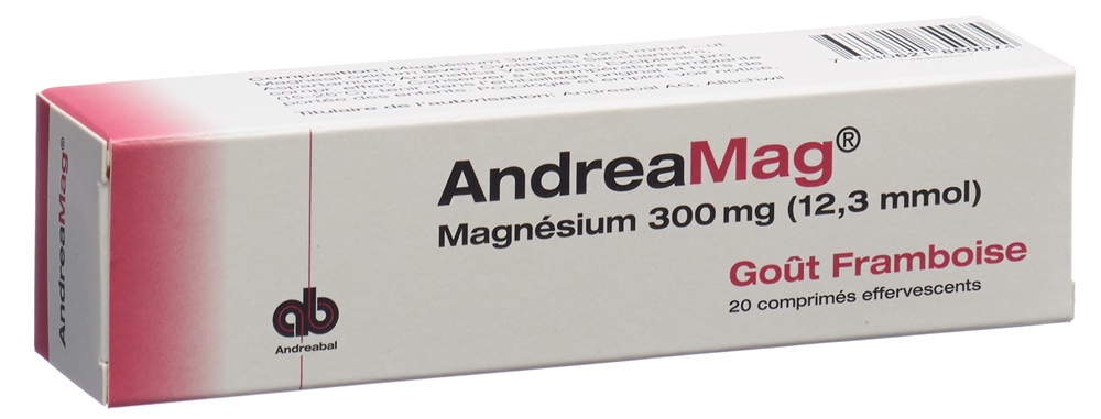 ANDREAMAG Brausetabl 300 mg mit Himbeeraroma Ds 20 Stk, Bild 4 von 5