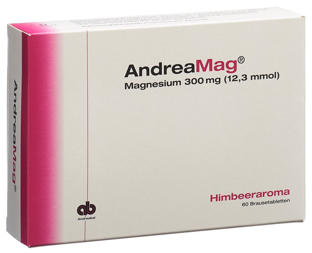 ANDREAMAG Brausetabl 300 mg mit Himbeeraroma Ds 60 Stk