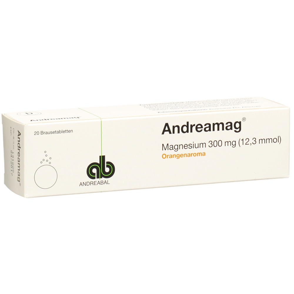 ANDREAMAG Brausetabl 300 mg mit Orangenaroma Ds 20 Stk