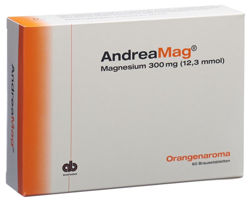 ANDREAMAG Brausetabl 300 mg mit Orangenaroma Ds 60 Stk