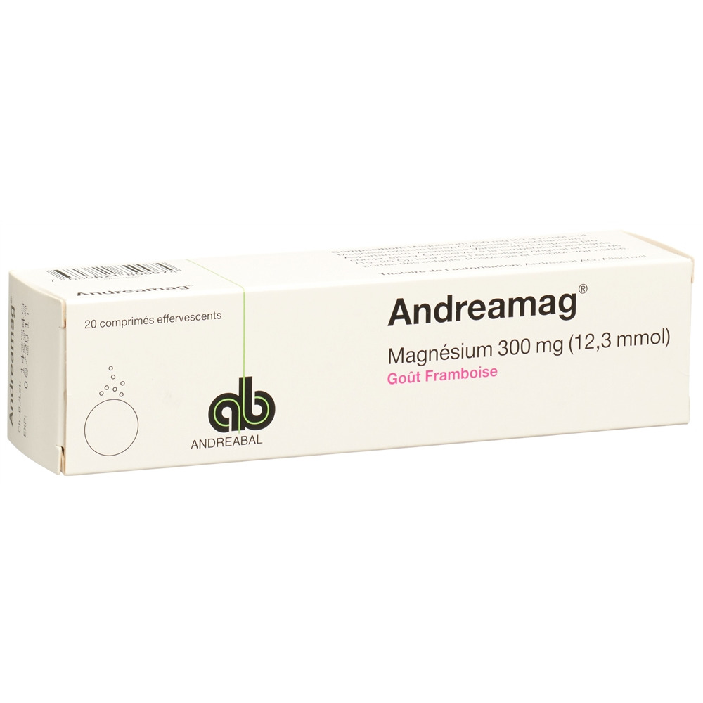 ANDREAMAG cpr eff 300 mg avec arôme framboise bte 20 pce, image 2 sur 5