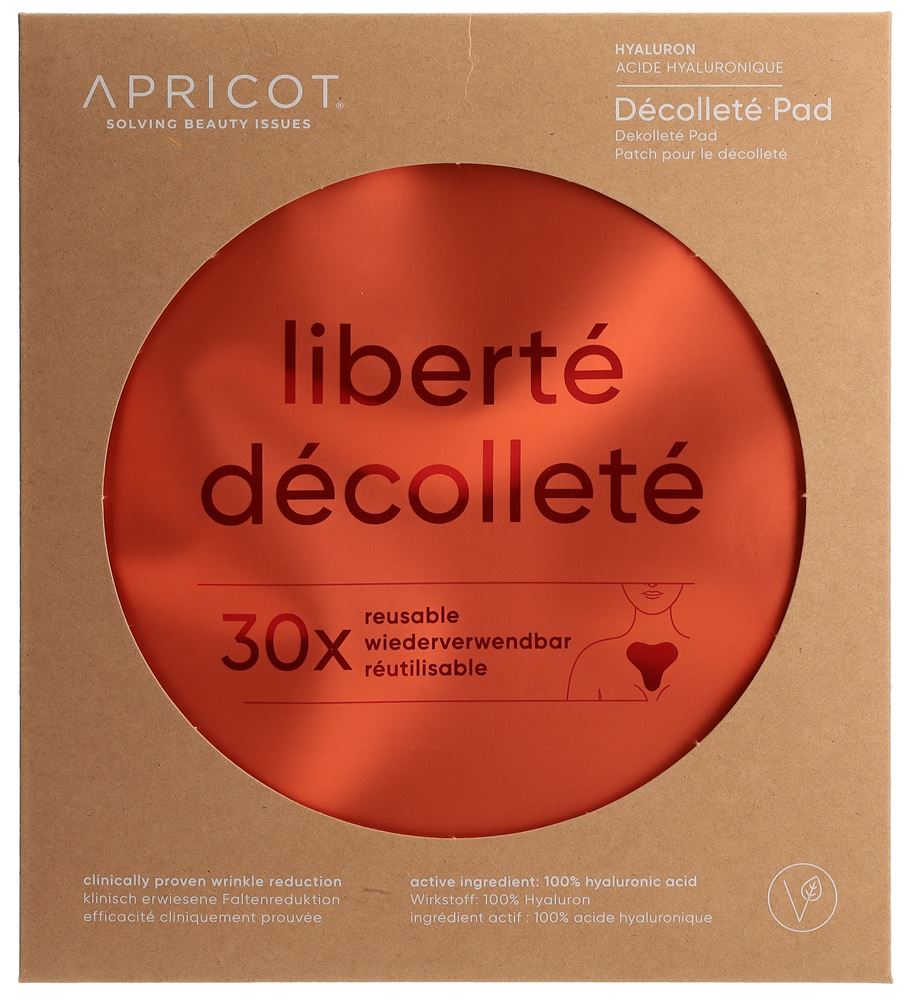 Apricot pad décolleté anti-rides réutilisable