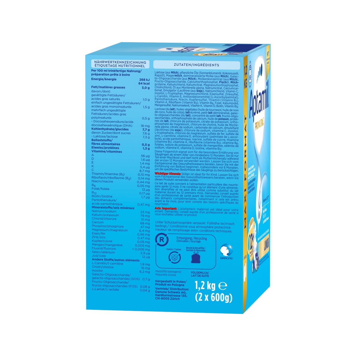 APTAMIL PRONUTRA JUNIOR 12+, image 3 sur 6