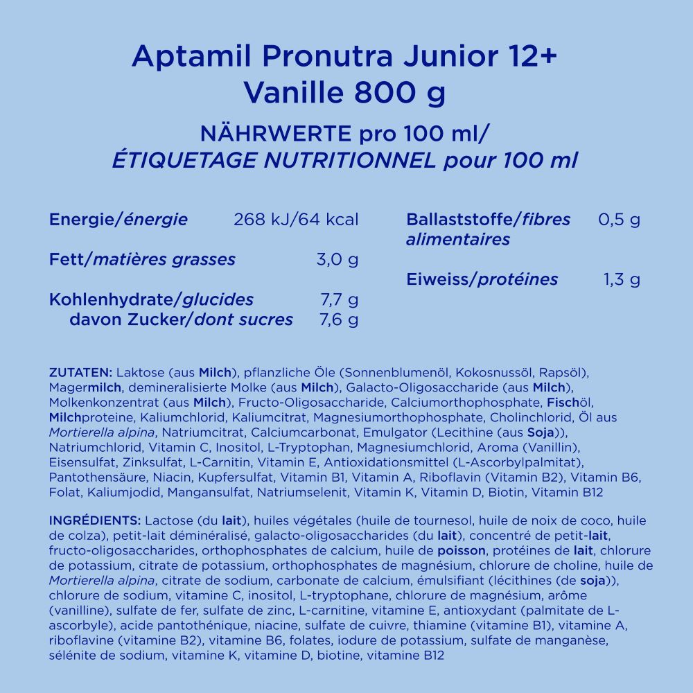 APTAMIL PRONUTRA JUNIOR 12+, image 5 sur 6