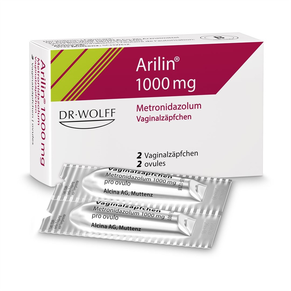 ARILIN supp vag 1000 mg 2 pce, image principale