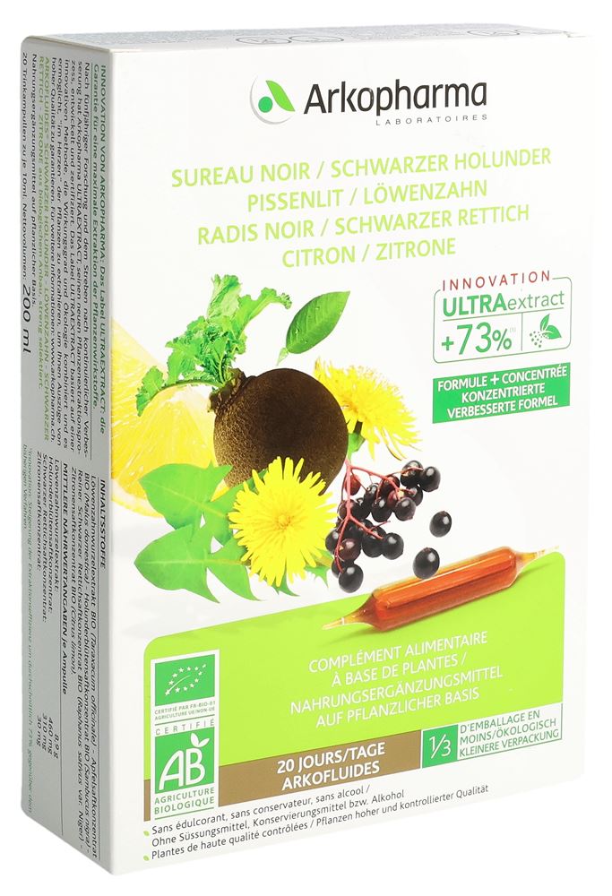 ARKOFLUIDE sureau radis noir pissenlit citron