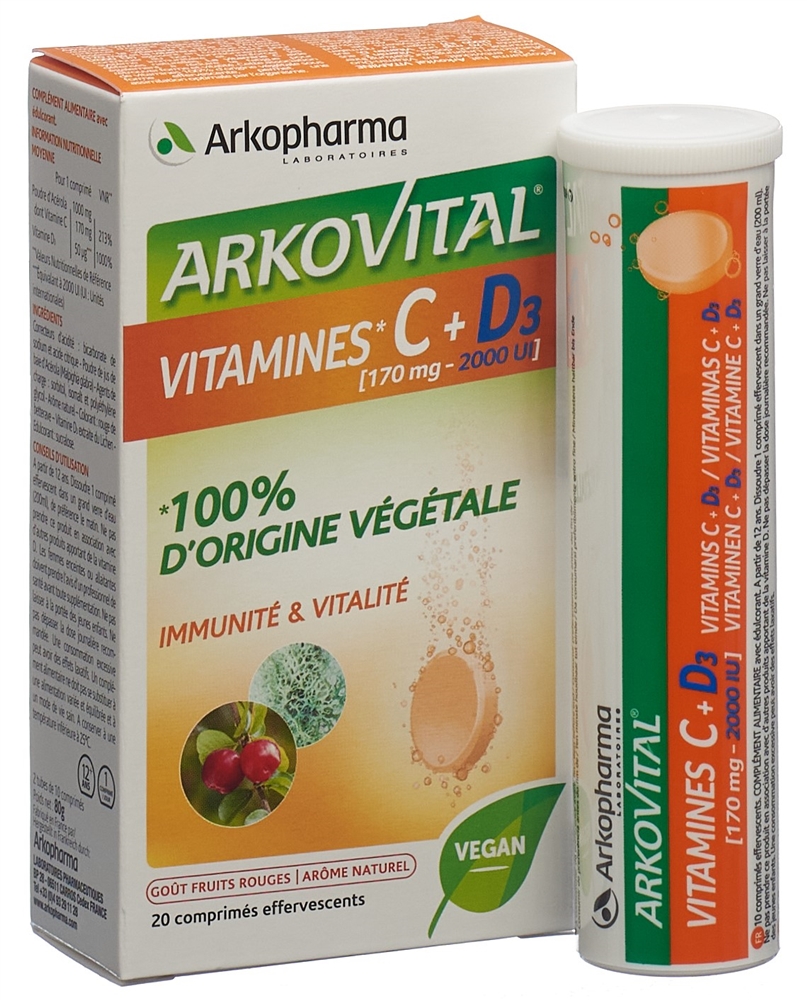 ARKOVITAL vitamine C + D3, image 3 sur 5