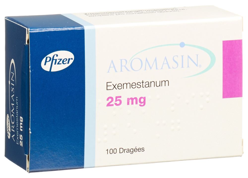 AROMASIN Drag 25 mg Blist 100 Stk, Hauptbild