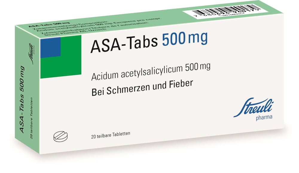 ASA-TABS cpr 0.5 g blist 20 pce, image principale