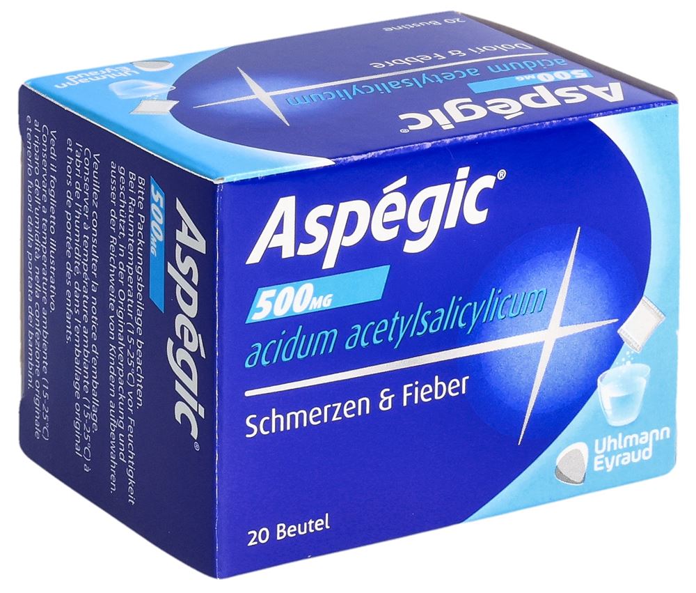 Aspegic pdr 500 mg sach 20 pce