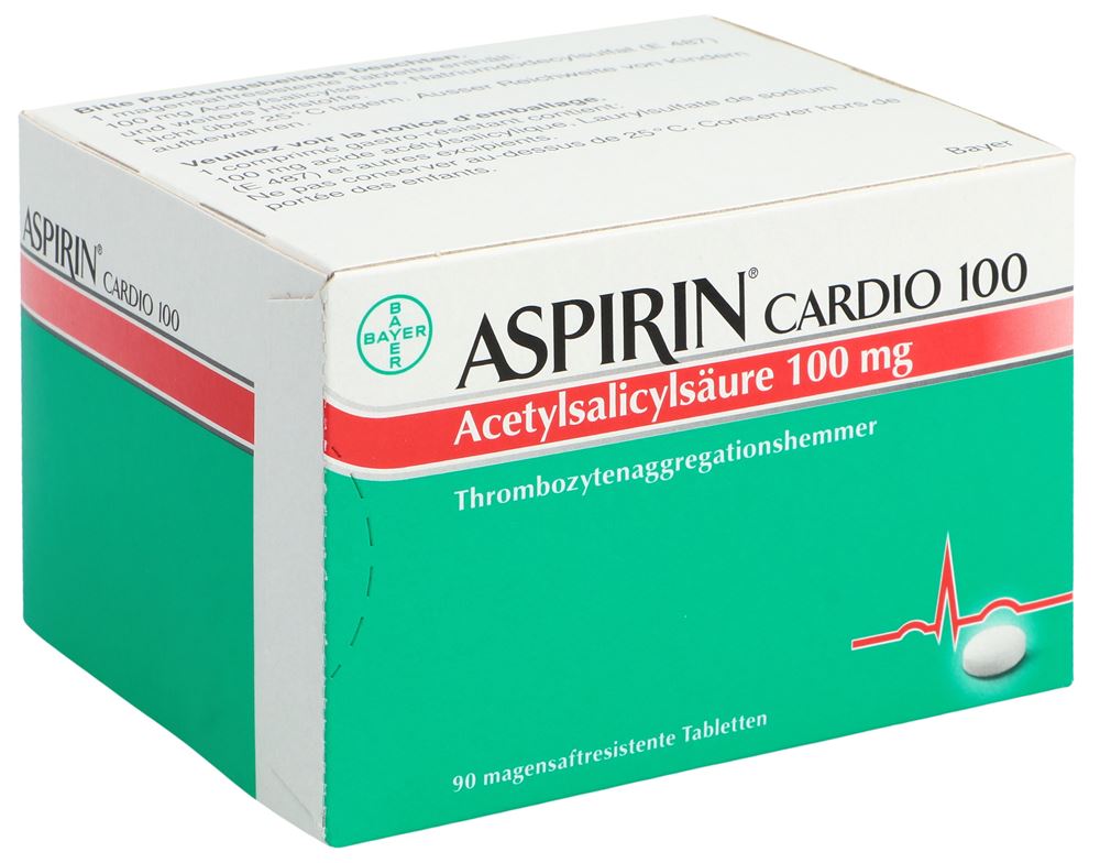 ASPIRINE Filmtabl 100 mg Blist 90 Stk, Hauptbild