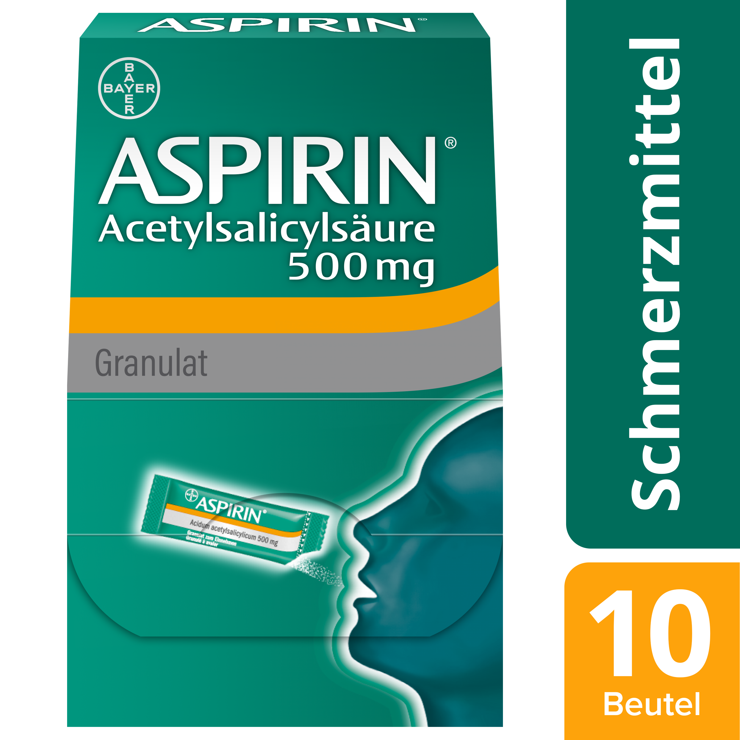 ASPIRINE Gran 500 mg Btl 10 Stk, Bild 3 von 5