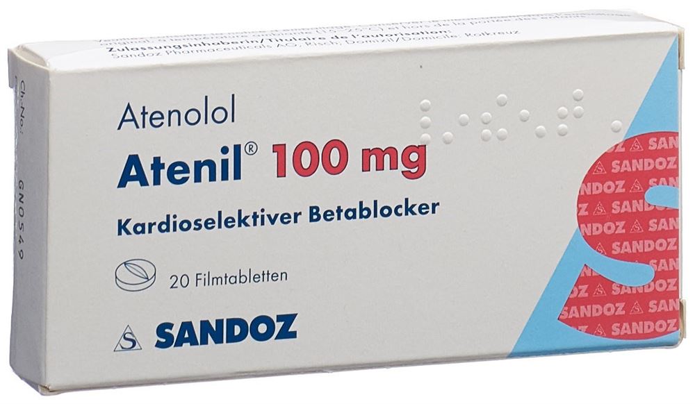 ATENIL cpr pell 100 mg blist 20 pce, image principale