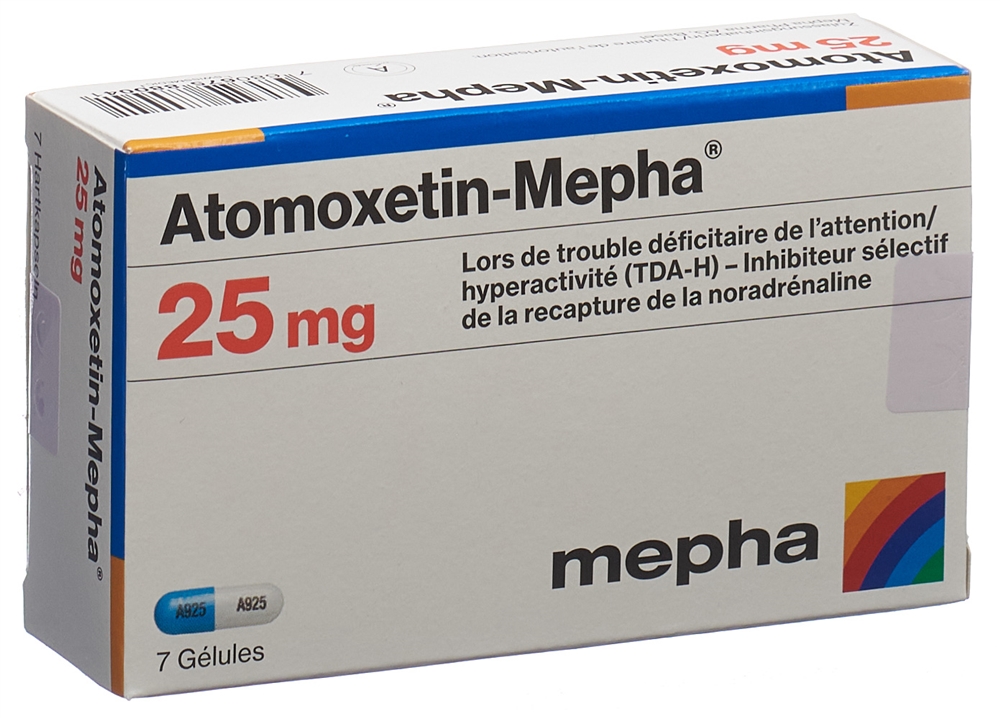 ATOMOXETINE Mepha 25 mg, image 2 sur 2