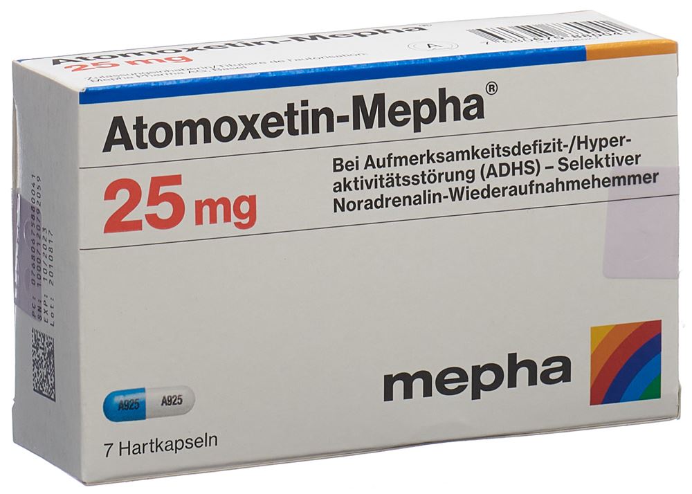 ATOMOXETINE Mepha 25 mg, image principale