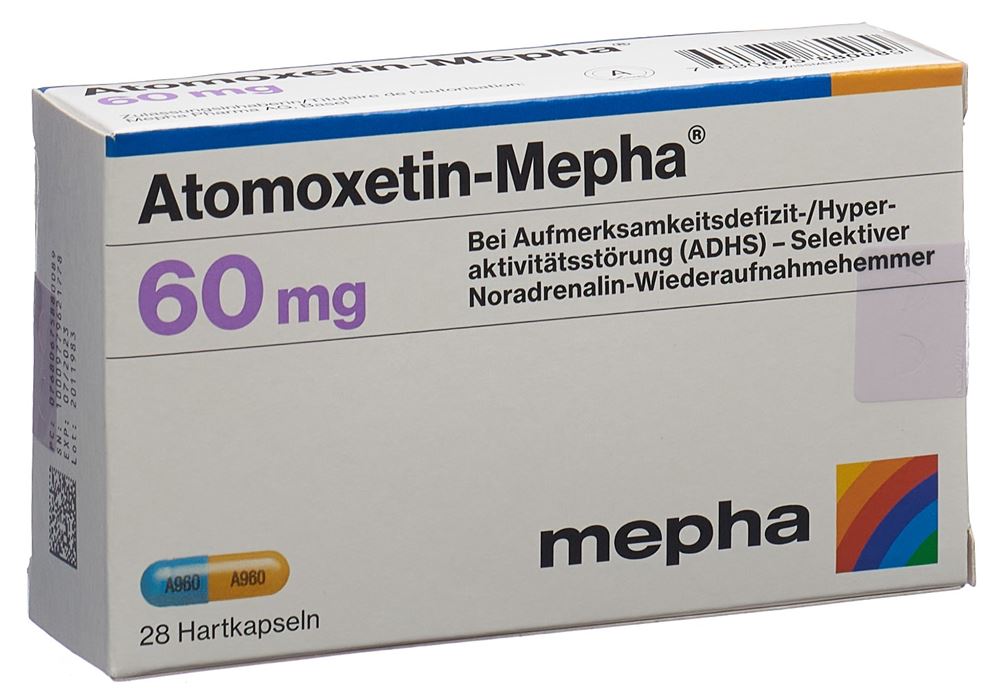 ATOMOXETINE Mepha 60 mg, image principale