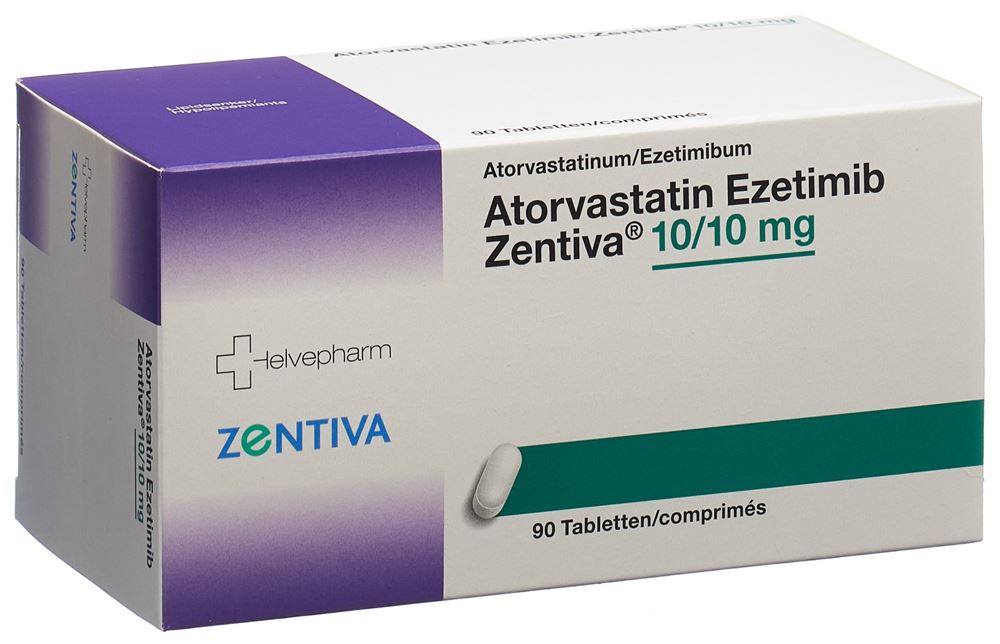 EZETIMIBE ATORVASTATINE Ezetimib Zentiva, image principale