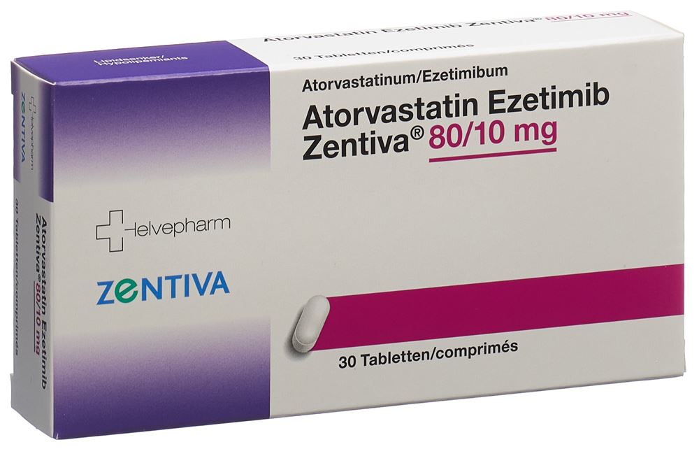 EZETIMIBE ATORVASTATINE Ezetimib Zentiva, Hauptbild