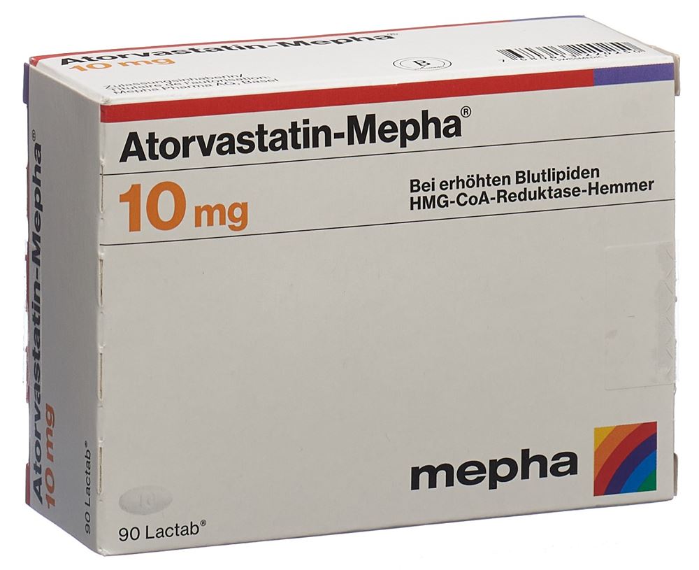 ATORVASTATINE Mepha 10 mg, Hauptbild