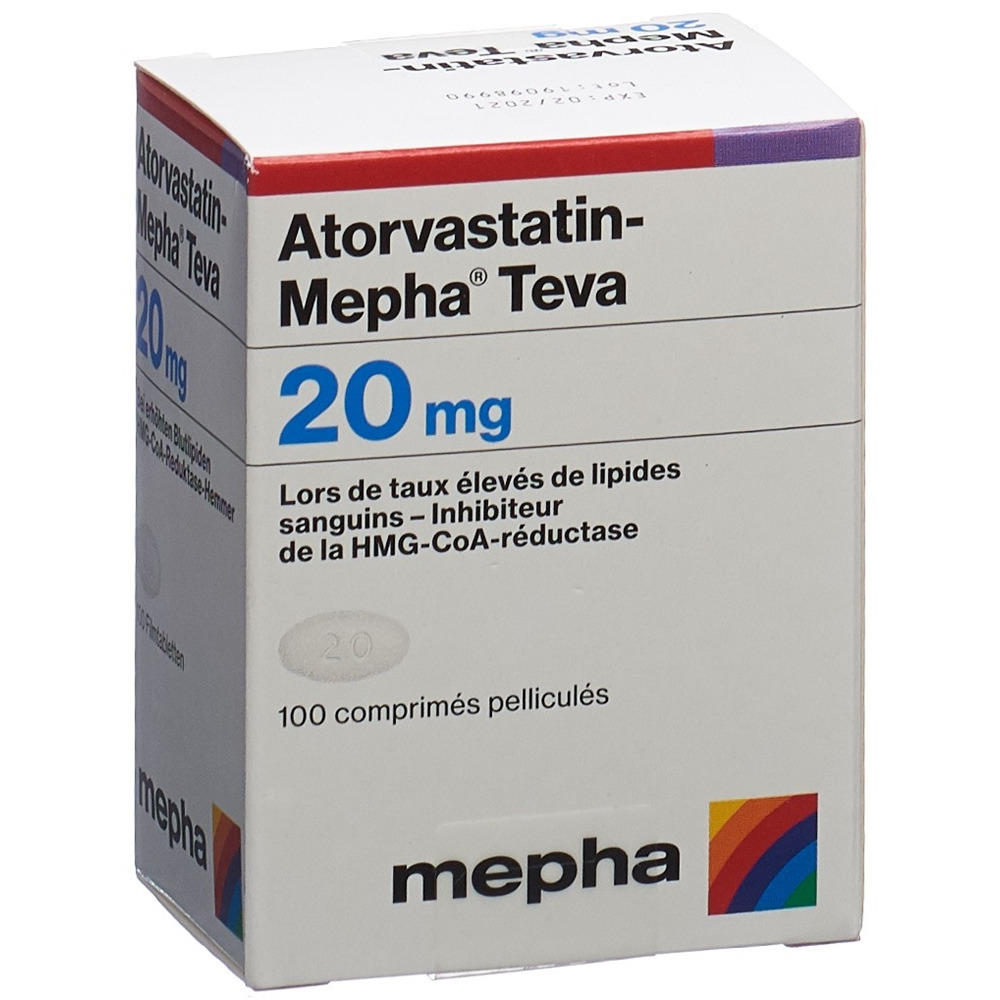 ATORVASTATINE Mepha Teva 20 mg, Bild 2 von 2