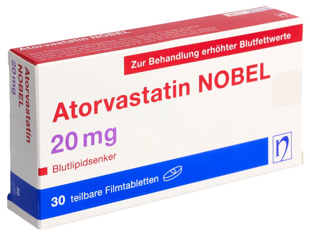 ATORVASTATINE NOBEL 20 mg, image principale