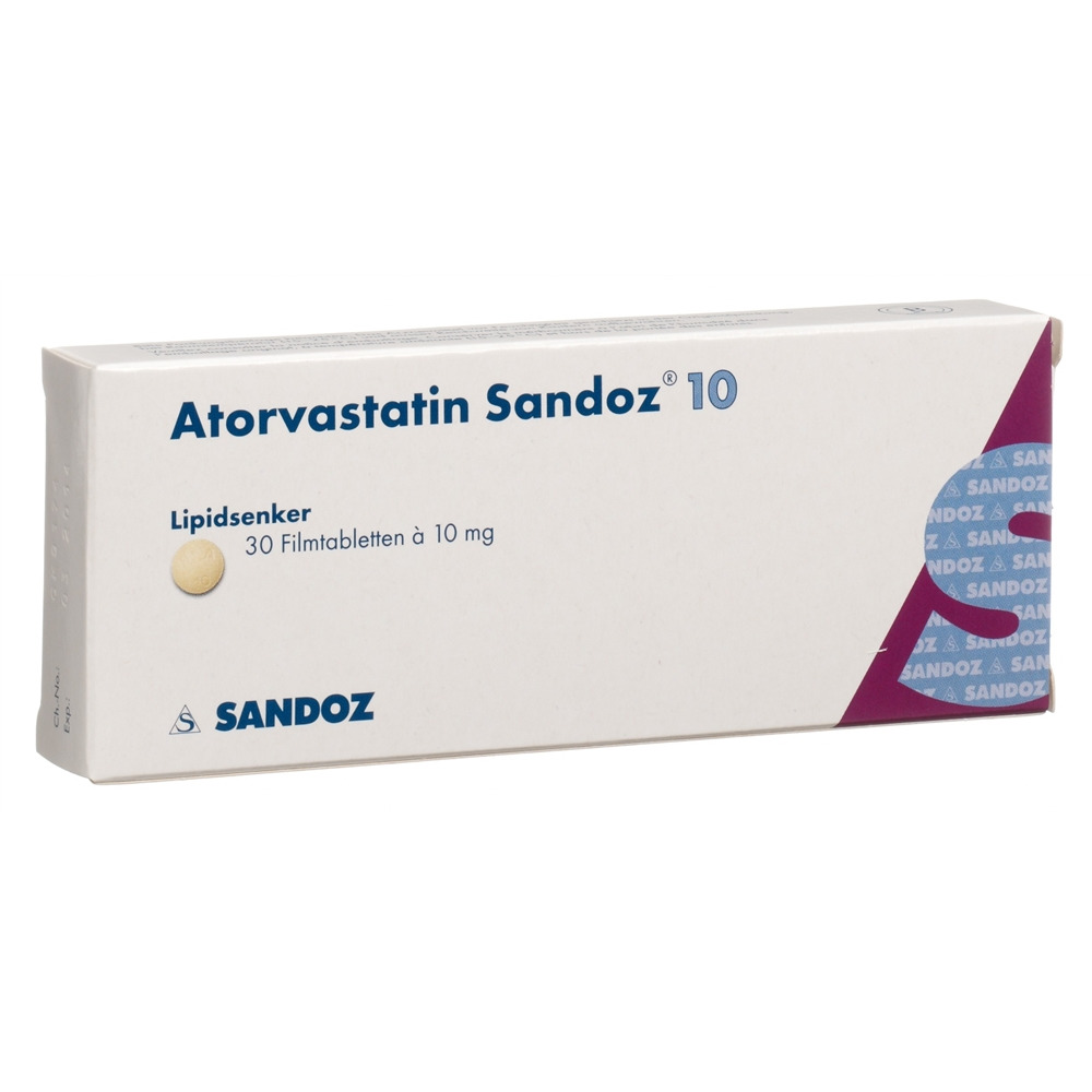 ATORVASTATINE Sandoz 10 mg
