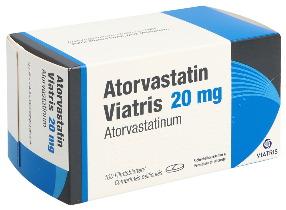 Atorvastatin Viatris Viatris 20 mg, image principale