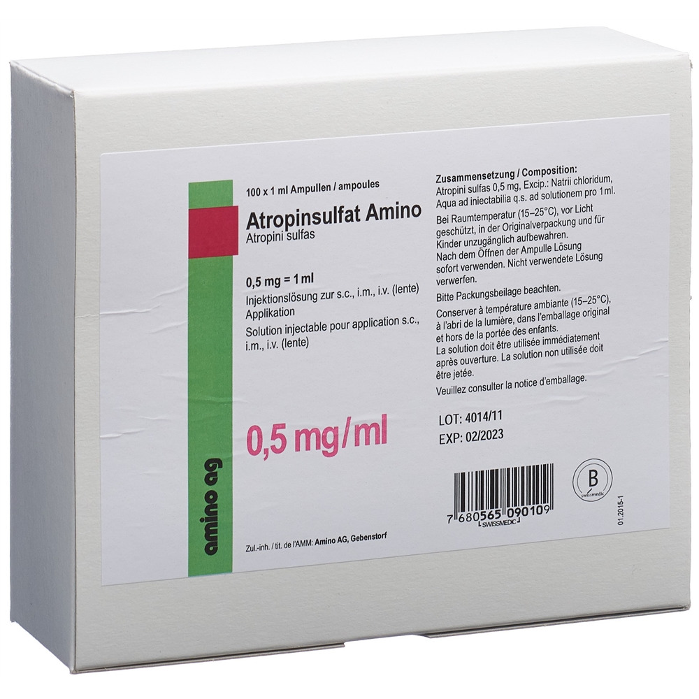 ATROPINSULFAT Amino 0.5 mg/ml, Hauptbild