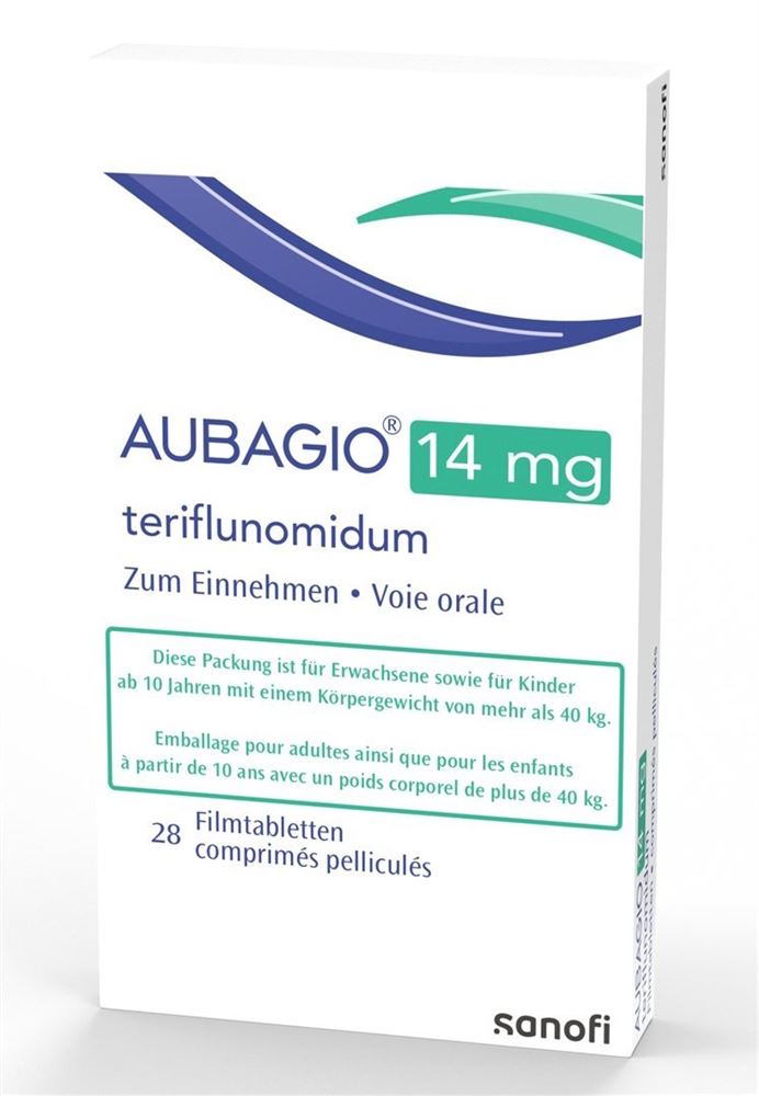 AUBAGIO Filmtabl 14 mg Blist 28 Stk, Hauptbild
