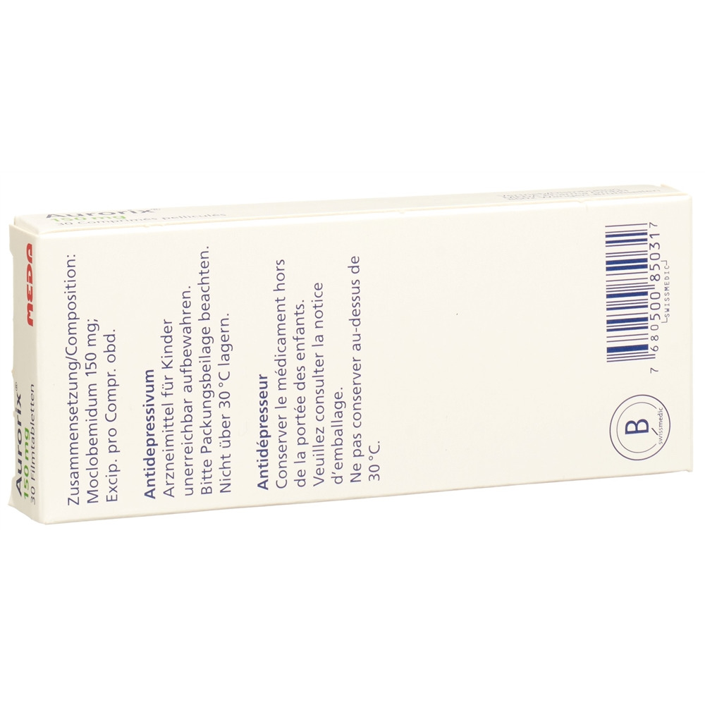 AURORIX cpr pell 150 mg blist 30 pce, image 2 sur 2