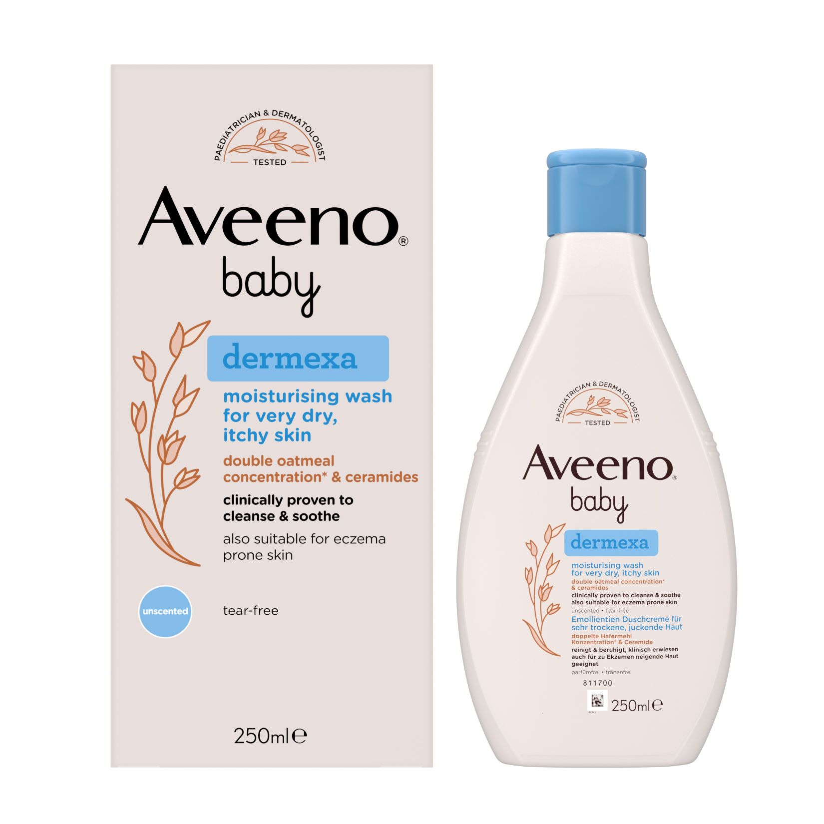 AVEENO Baby Dermexa gel nettoyant émollient