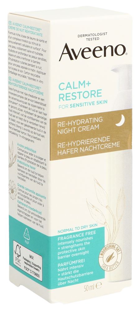 AVEENO Calm+Restore crème de nuit, image principale
