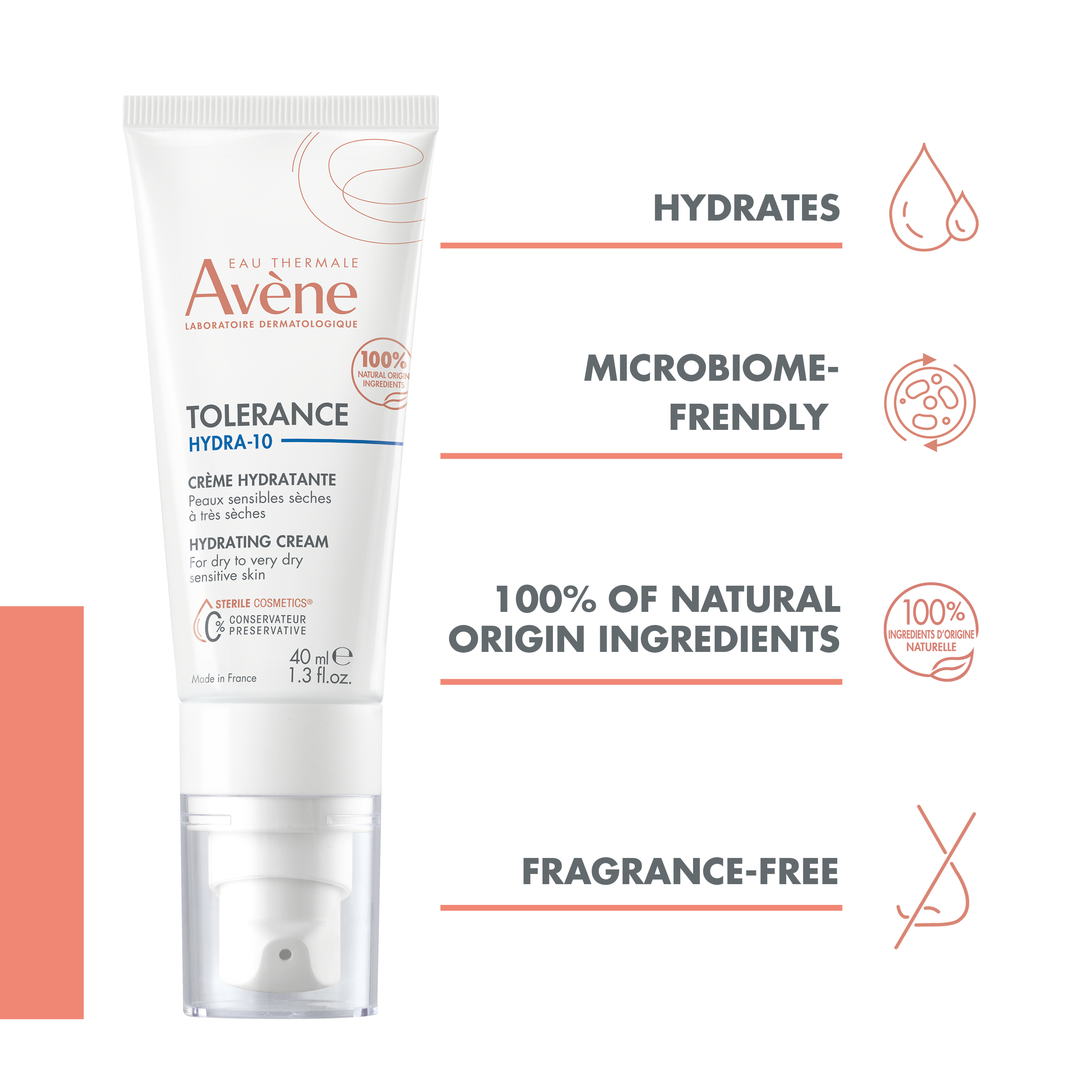 AVENE Tolérance Hydra-10 crème hydratante, image 2 sur 5