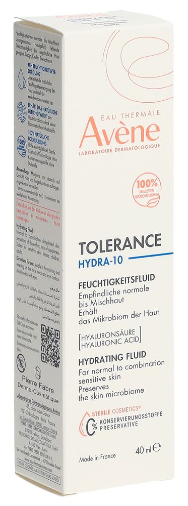 AVENE Tolérance Hydra-10 fluid hydratant