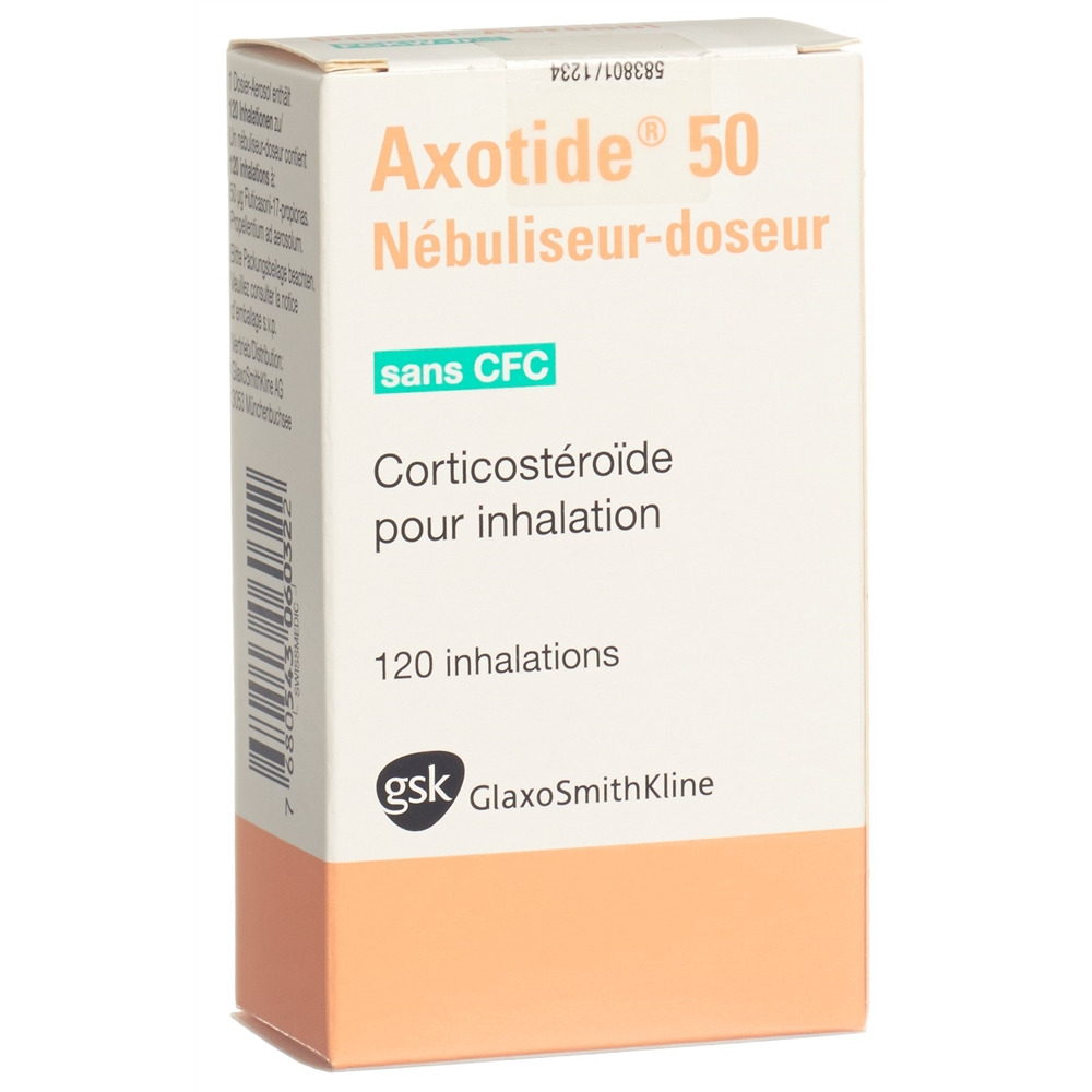 AXOTIDE Dosieraeros 50 mcg FCKW-frei Dosieraeros 120 Dos, Bild 2 von 2