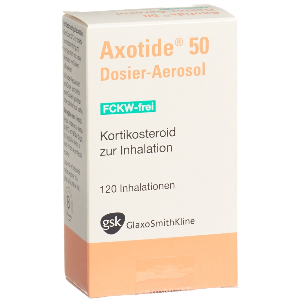 AXOTIDE Dosieraeros 50 mcg FCKW-frei Dosieraeros 120 Dos, Hauptbild