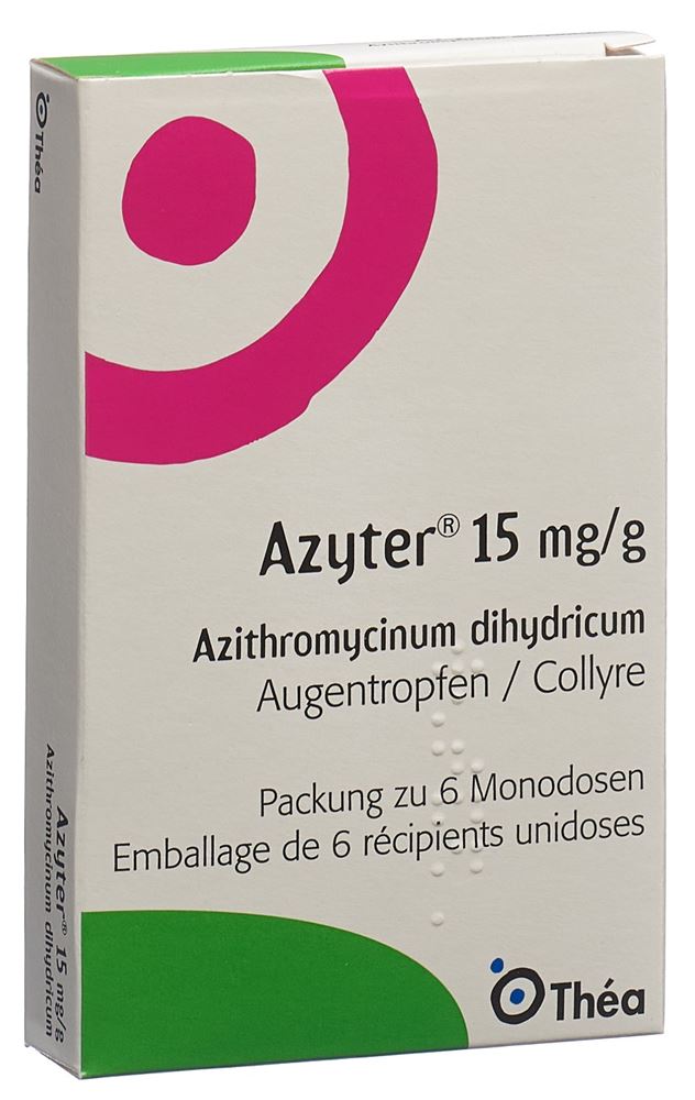 AZYTER Gtt Opht 15 mg/g Unidos 0.25 g, Hauptbild