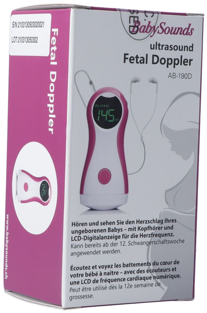 BABYSOUNDS Doppler Fœtal avec affichage numérique des battements cardiaques par LED