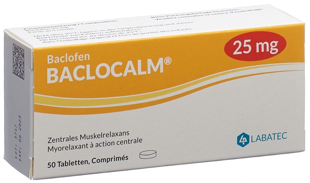 BACLOCALM Tabl 25 mg Blist 50 Stk