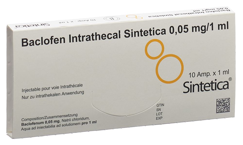 BACLOFENE Intrathecal Sint 0.05 mg/1ml, image principale