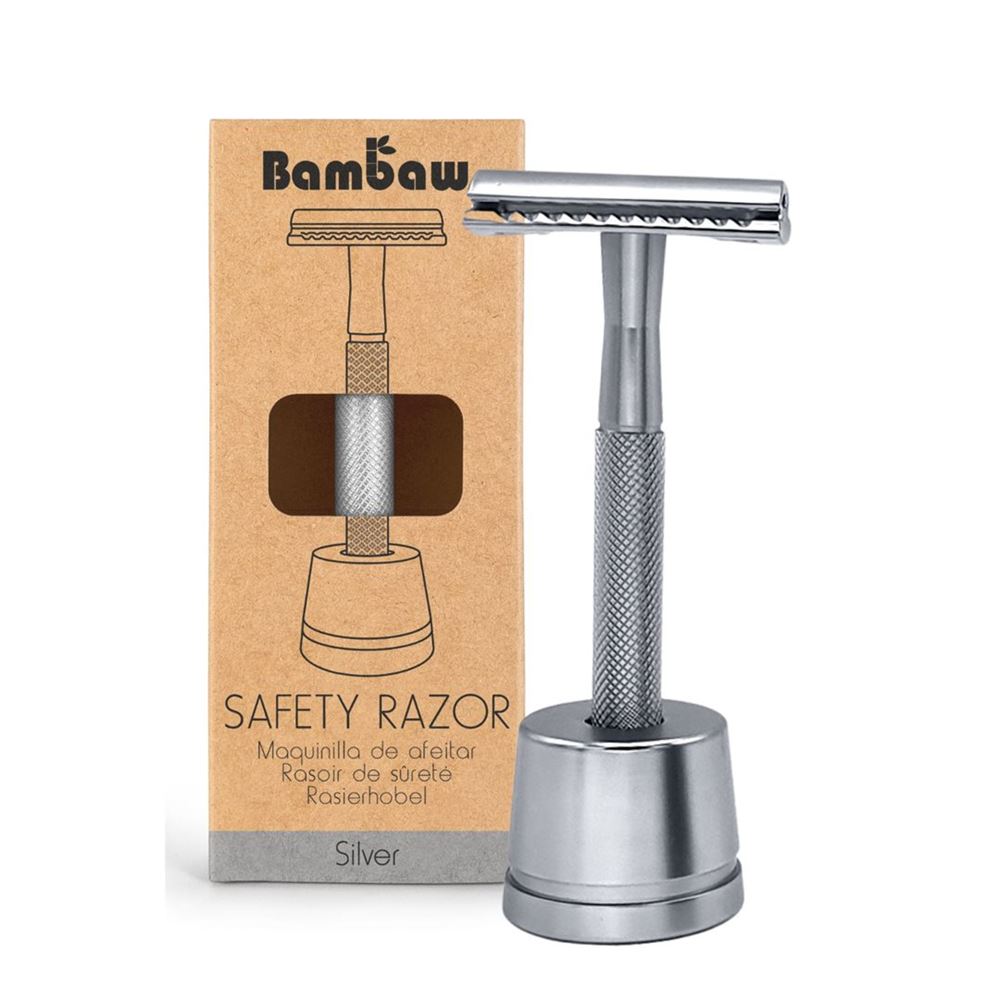 Bambaw rasoir de sécurité avec pied, image principale